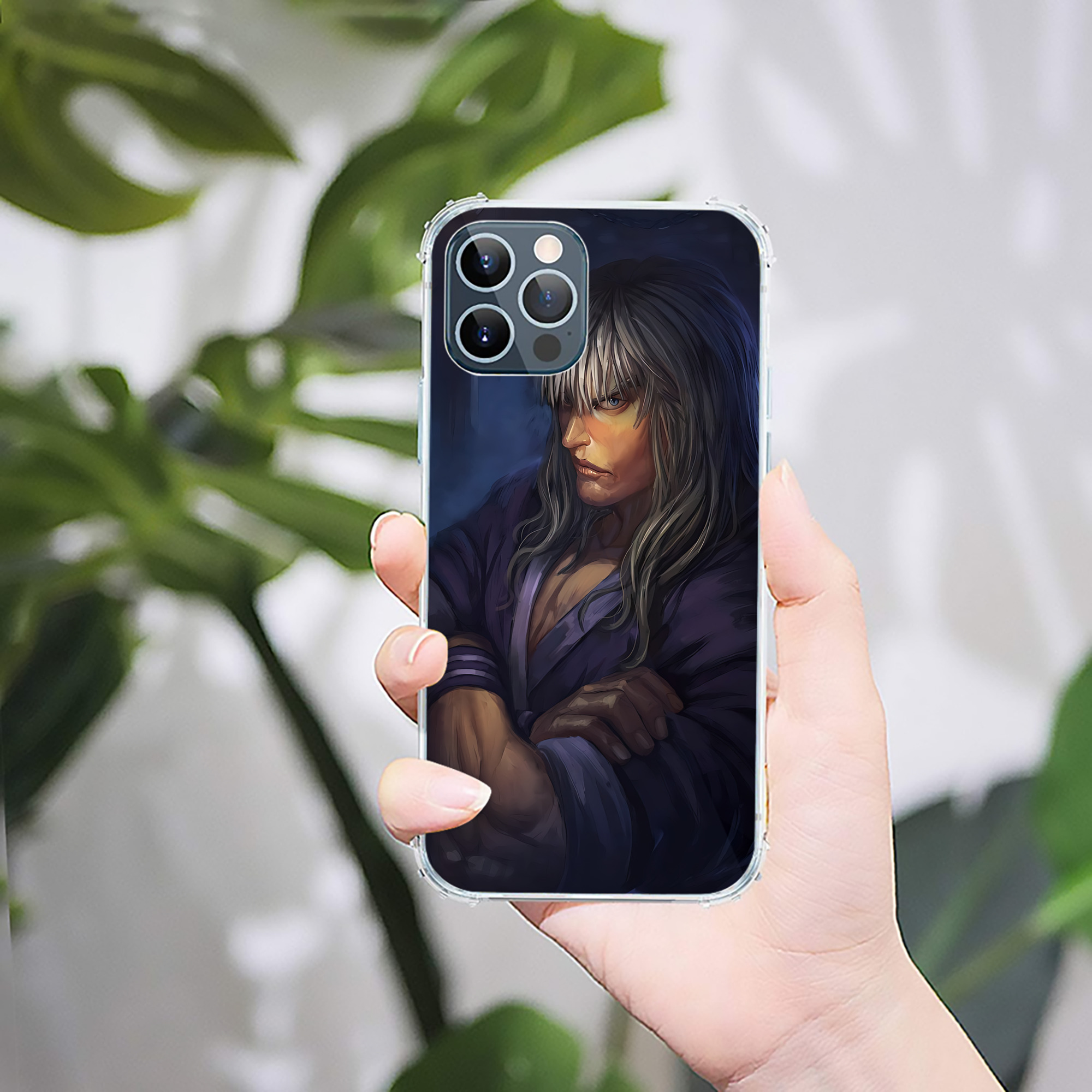 （画像用） 北斗の拳 Fist of the North Star 【iPhone 12シリーズ対応】透明スマホケース（クリアソフトケース）